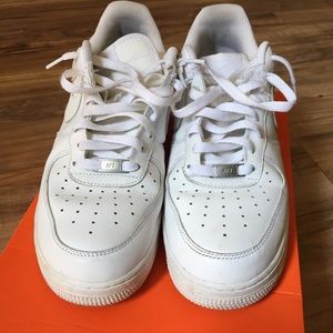 Nike Air Force ones af1 all white size 11